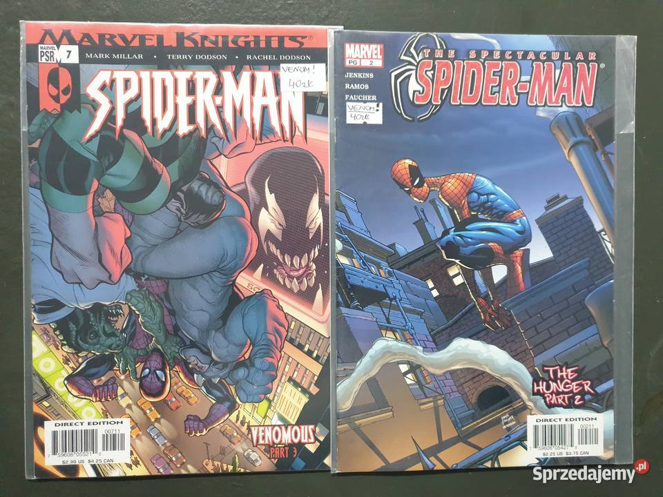 Carnage Venom zestaw 19 oryginalnych komiksów Gdynia