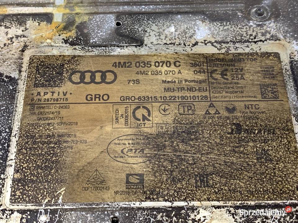 RADIO AUDI A6 C8 4M2035070C ODTWARZACZ