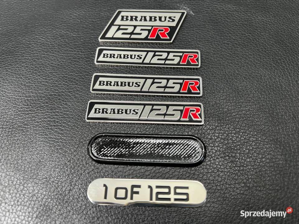 Smart 453 Brabus 125 R Zestaw Emblematow Chełm sprzedam
