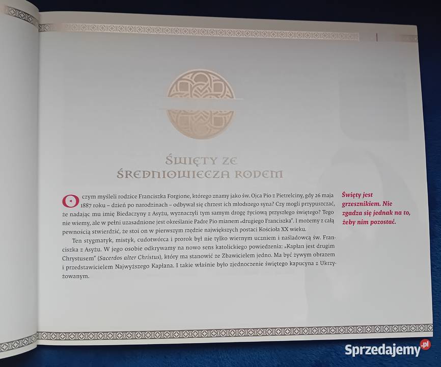 B Bajor M Wikieł Święty ojciec Pio Naznaczony wielkopolskie Koźminek