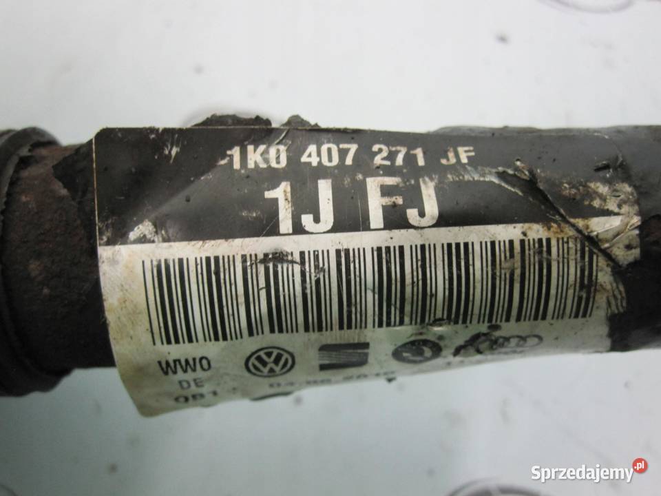 VW SCIROCCO 14 TSI półoś 1K0407271JF Układ napędowy