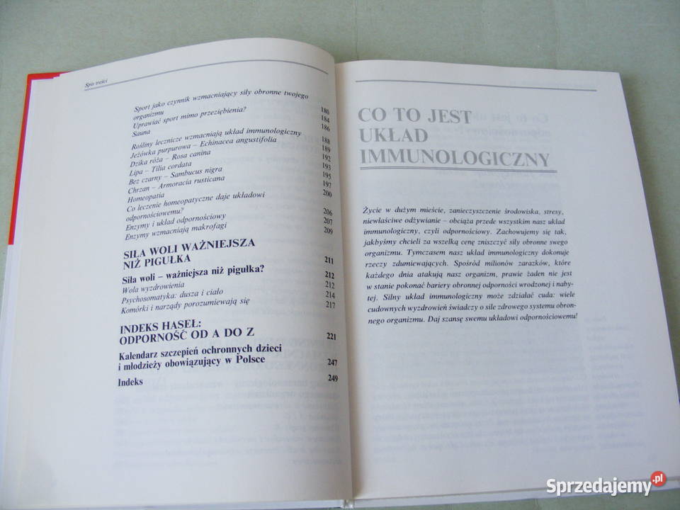 Nasze zdrowie Poradnik Wzmacnianie układu twarda Oborniki Śląskie sprzedam