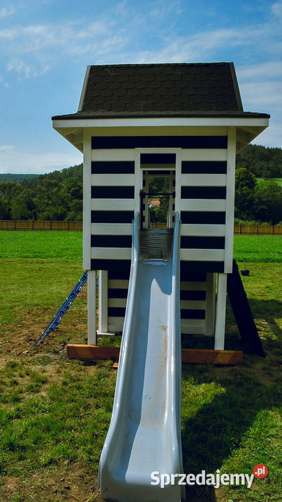 Drewniany Plac zabaw dzieci PZ21 domek ślizg Pozostałe Rzeszów