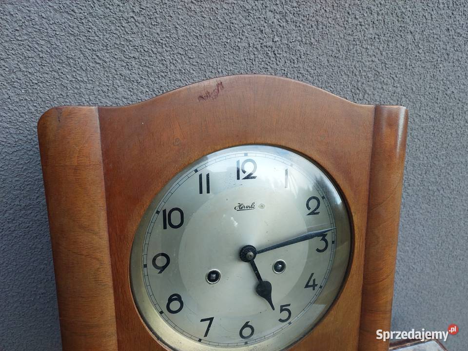 Stary zegar ścienny FHS Hermle mały sprawny film Tczew sprzedam