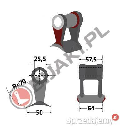 Bijak młotkowy RM14 do Noremat139207 SMA1001471 Chmielniki