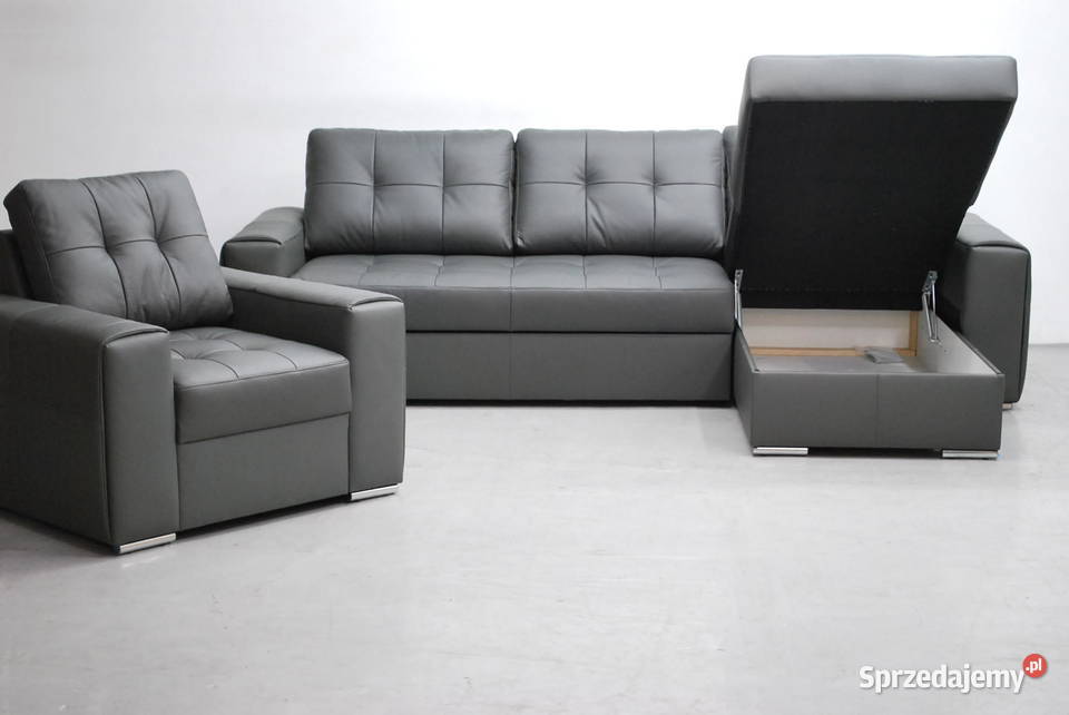 SKÓRA NATURALN NAROŻNIK Z fspania fotel 6492 Meble Poznań