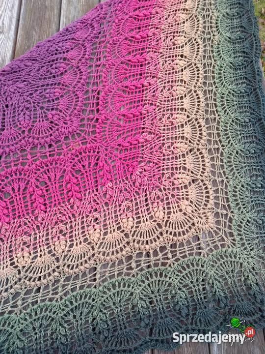 Handmade ręcznie robiona chusta na szydełku świętokrzyskie sprzedam