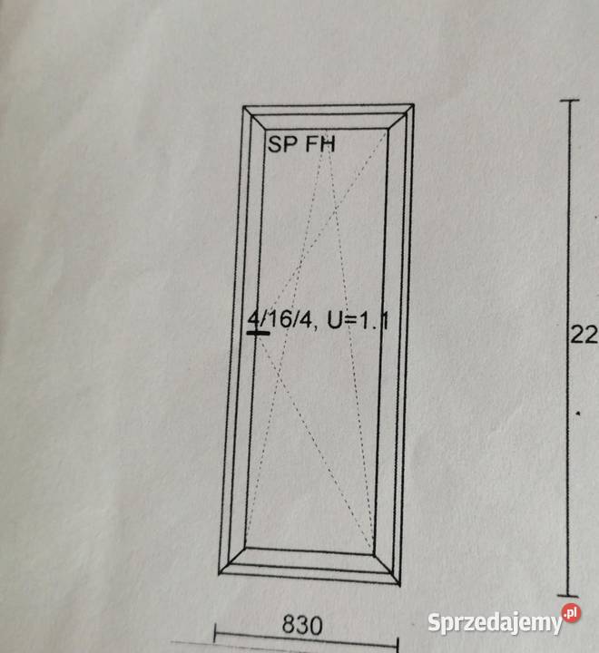 Okno PVC balkonowe sprzedam
