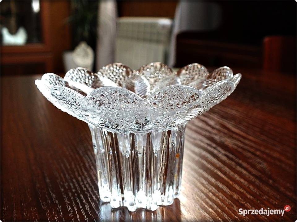 Świecznik kryształowy Medea Lausitzer Glas DDR Żary
