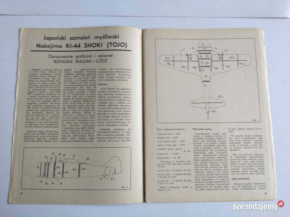 Mały Modelarz 51986 Japoński samolot Nakajima Dąbrowa Górnicza