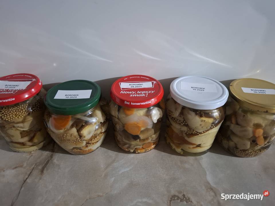 Borowiki podgrzybki marynowane w zalewie octowej śląskie Czyżowice