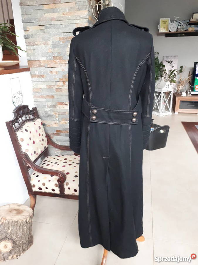 Eklskluzywny płaszcz jennifer lopez czarny mazowieckie sprzedam
