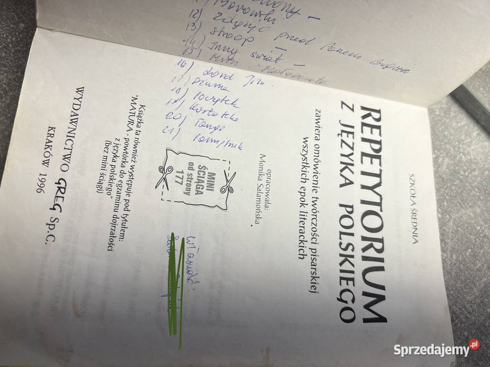 Repetytorium z języka polskiego GREG 1996 Jasło