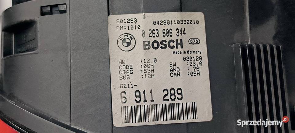 LICZNIK ZEGAR BMW E 46 LIFT 0263606344 kujawsko-pomorskie