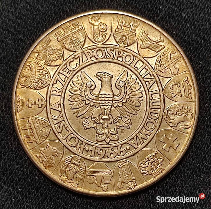 Moneta 100 1966r Mieszko i Dąbrówka srebro Antyki, Sztuka, Kolekcje Poznań