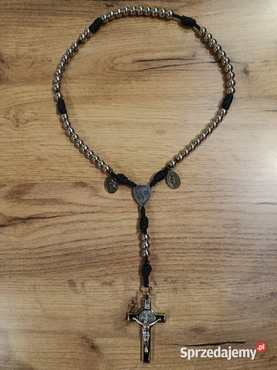 Różaniec Paracord linka stal nierdzewna 10mm Jasło