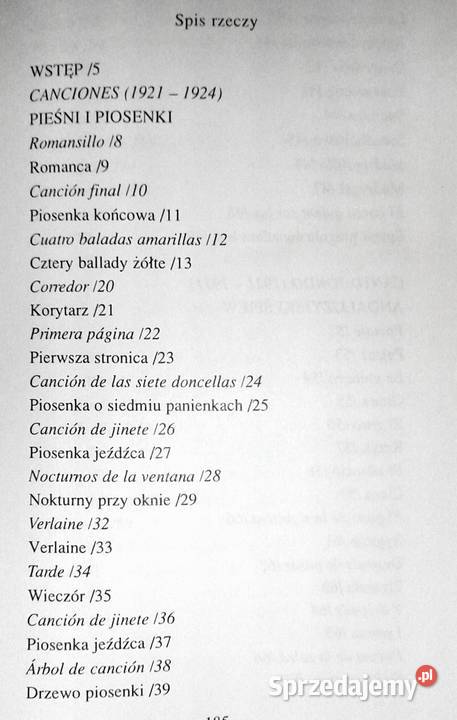 Poezje Federico Garca Lorca Proza i poezja Chełm