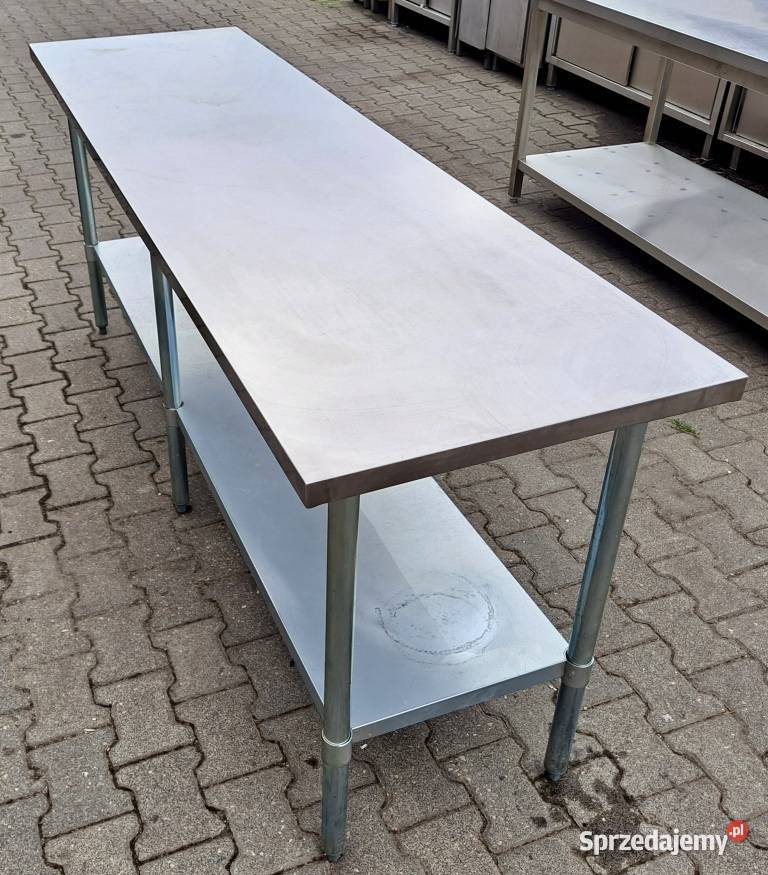 STÓŁ GASTRONOMICZNY CENTRALNY Z PÓŁKĄ 2136090 Gastronomia Nowe Skalmierzyce