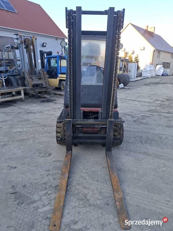 Wózek widłowy Linde H25D przesów boczny wideł diesel Targoszyn