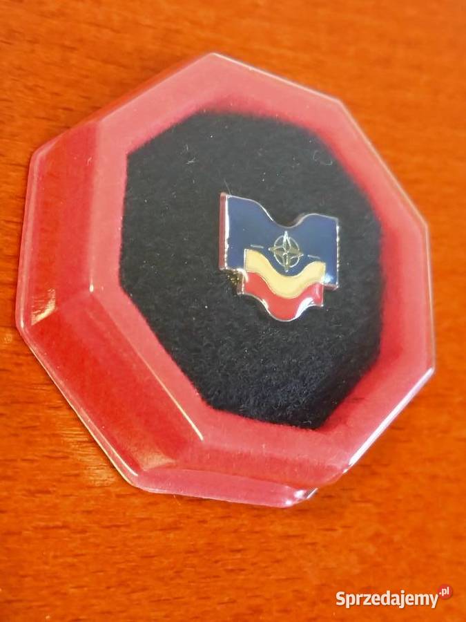 PIN flagi Polska NATO Warszawa