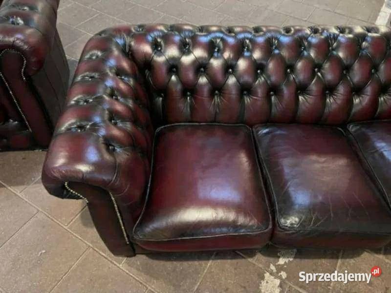 Sofy z fotelami Chesterfield Płock