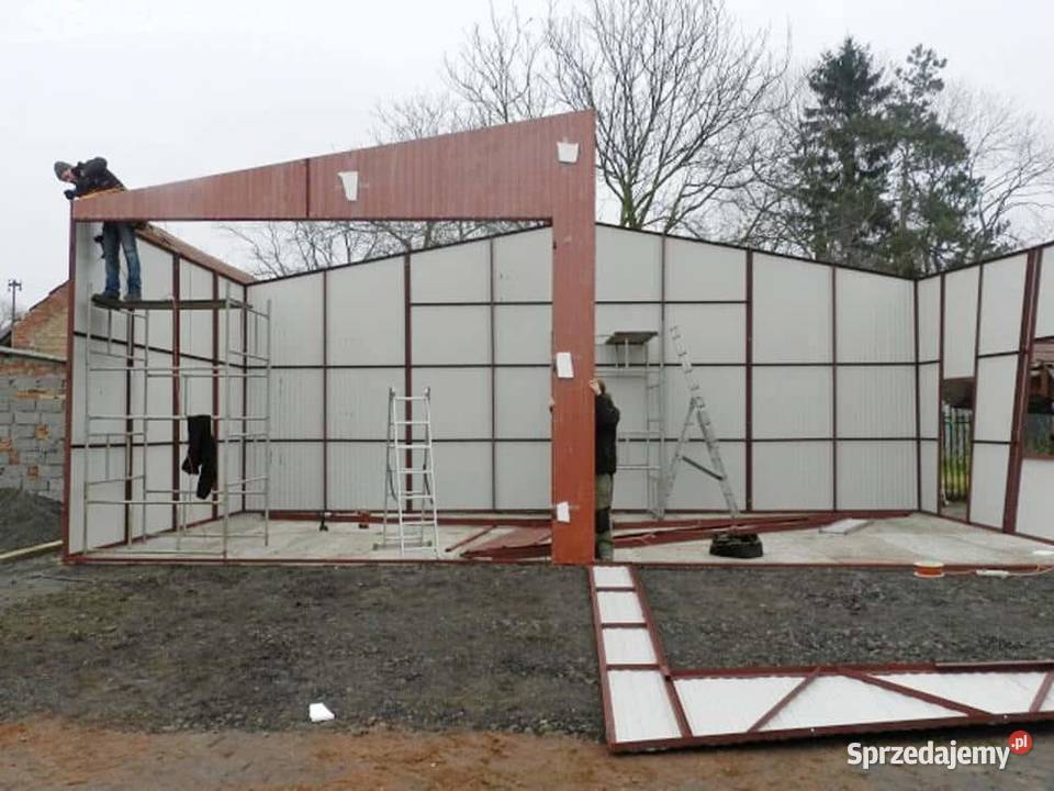 Blaszana hala 116 m brązowa Kraków