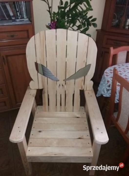Krzesło, fotel, z drewna (Punisher)!