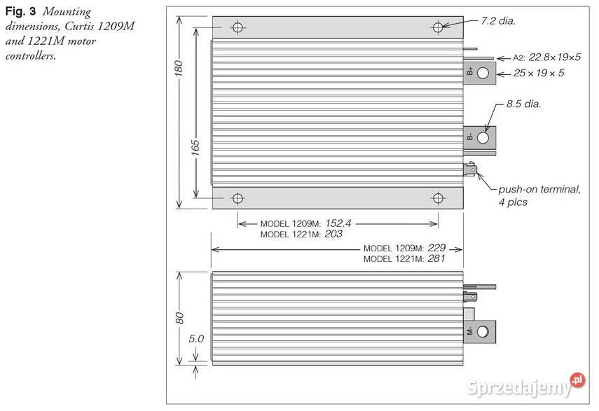 ORYGINALNY CURTIS 1221M6701 48V72V 550A sprzedam
