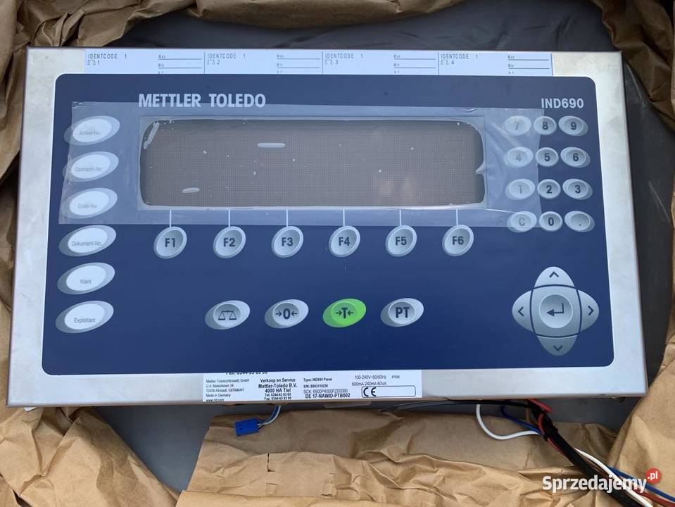 Mettler Toledo IND690 Panel 6900P4000PZ000B0 Warszawa sprzedam