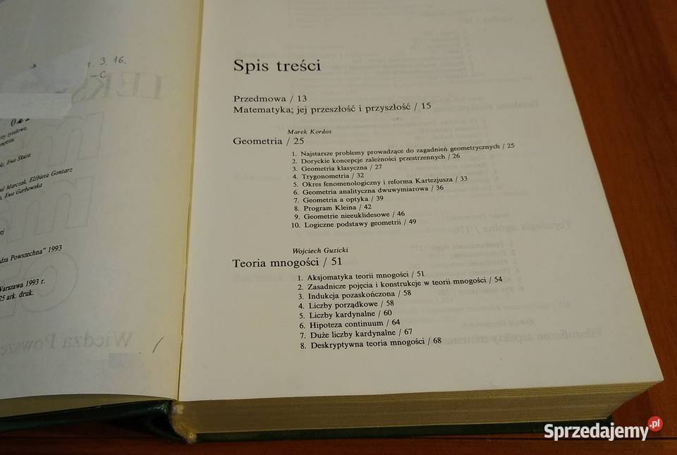 Leksykon matematyczny Kordos Skwarczyński Rok wydania 1993 pomorskie