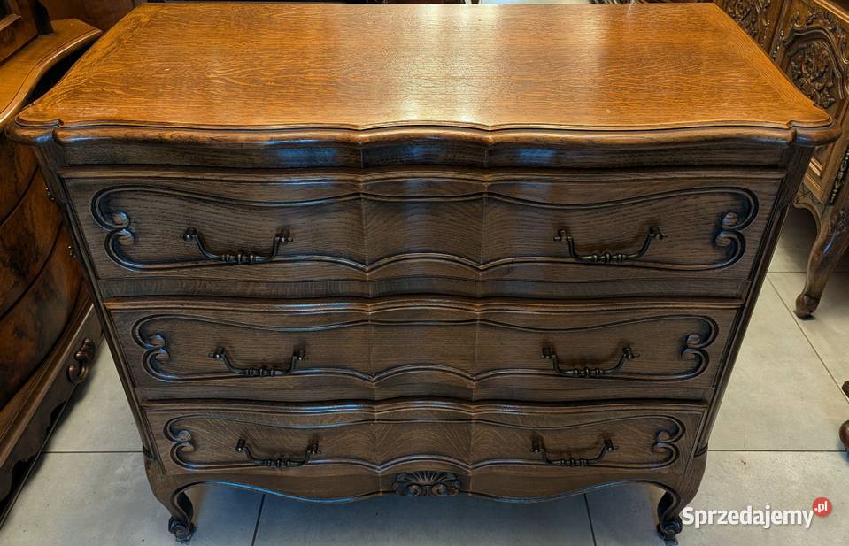 ładna dębowa komoda ludwikowskasklep Dąbrowa Dąbrowa Górnicza