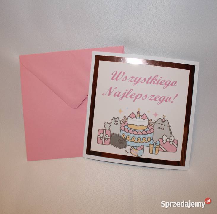 Piniata pińata szary kot Pusheen na urodziny Stare Miasto sprzedam
