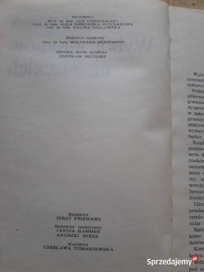 Wybór idiomów niemickich Adolf Donath 1990 Bielsko-Biała