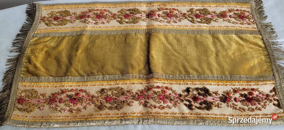 Stare dwie gobelinowe serwety ręcznie wyszywane Rękodzieło Kraków sprzedam