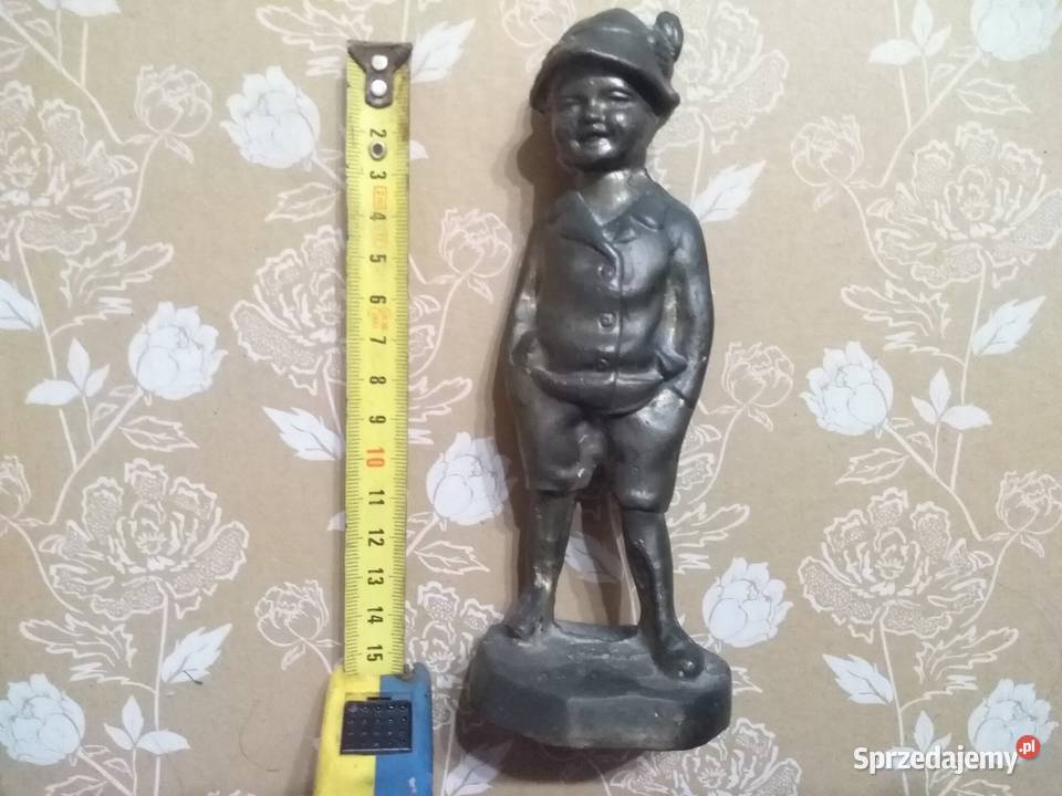 Figurka mosiężna tyrolski chłopiec mosiężna nie Chmielnik