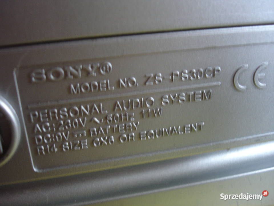 Radiomagnetofon SONY ZS30CP lubuskie Zielona Góra