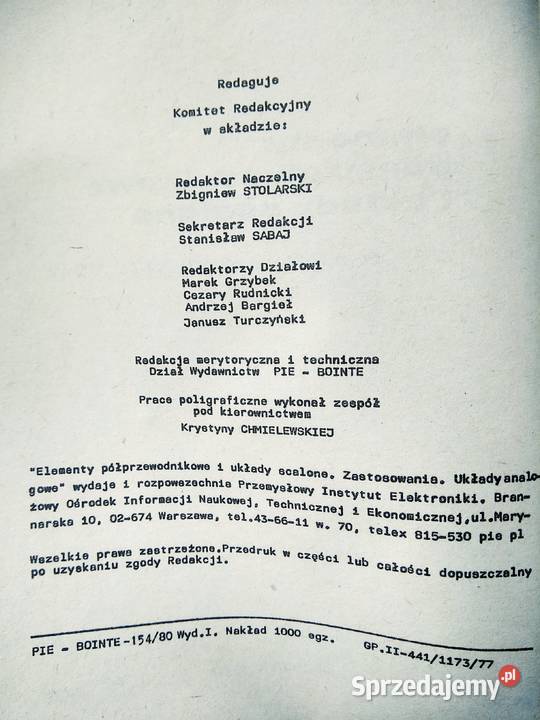 Elementy półprzewodnikowe układy scalone wydanie mazowieckie