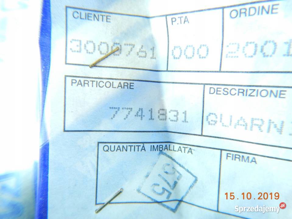 USZCZELKA SKRZYNI KORBOWEJ FIAT UNO FIORINO ASO