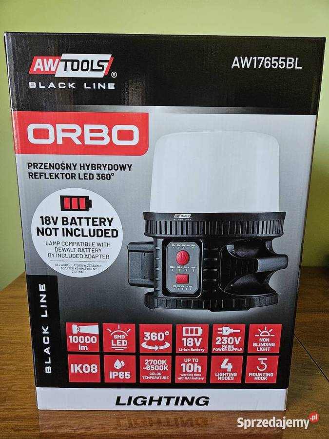 REFLEKTOR PRZENOŚNY HYBRYDOWY ORBO 10000lm sprzedam