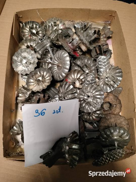 Stare żabki choinkowe do świeczek 36 sztuk Choszczno