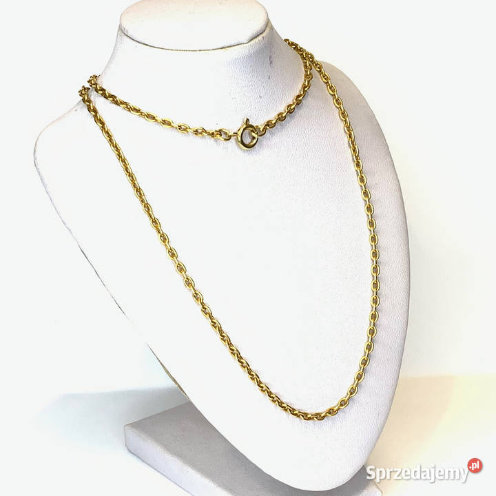Złoty ŁAŃCUSZEK damski 585 14K OKRĄGŁY ANKIER 51 Warszawa