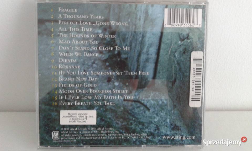 STING all this time CD Dręszew