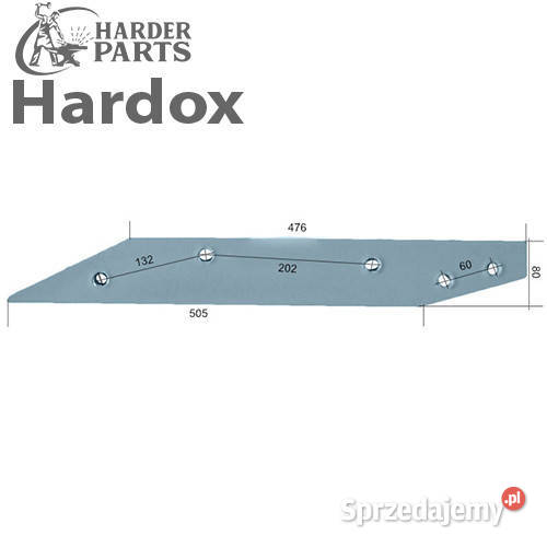 Płoza długa HARDOX 27080701P części do pługa Suwałki sprzedam