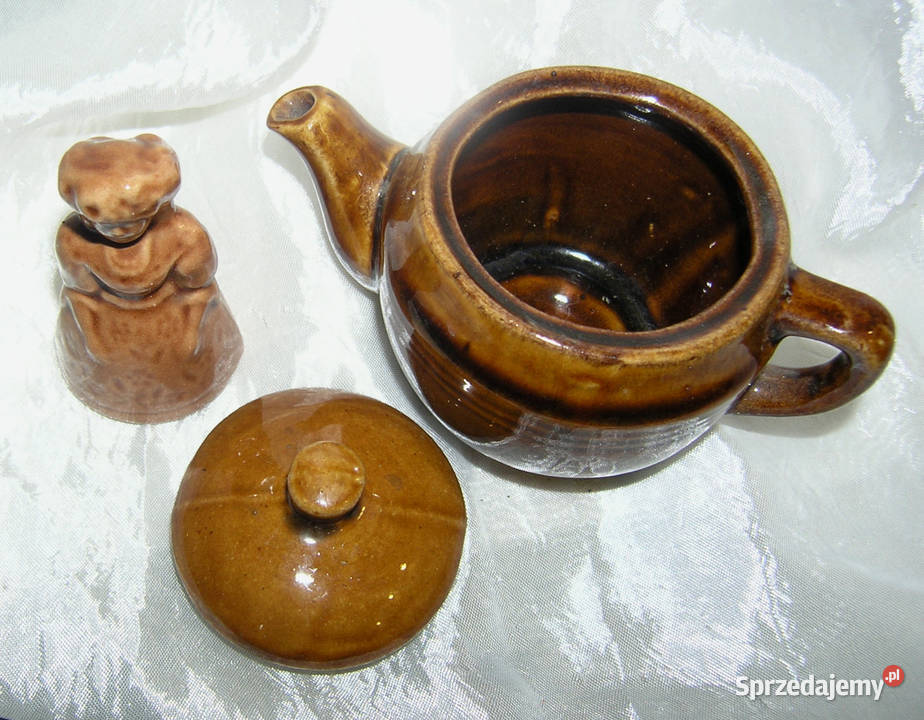 imbryczek ceramiczny do parzenia herbaty PRL Bartków