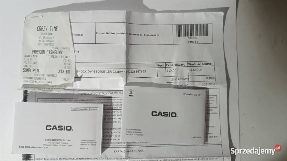 Zegarek CASIO GSHOCK DW5600 Katowice