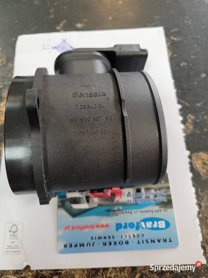 Przepływomierz Ford Peugeot Citron 9650010780