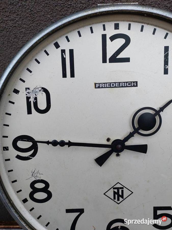 Q28 Stary zegar wtórny TN Tele Norma mechanizm Tczew