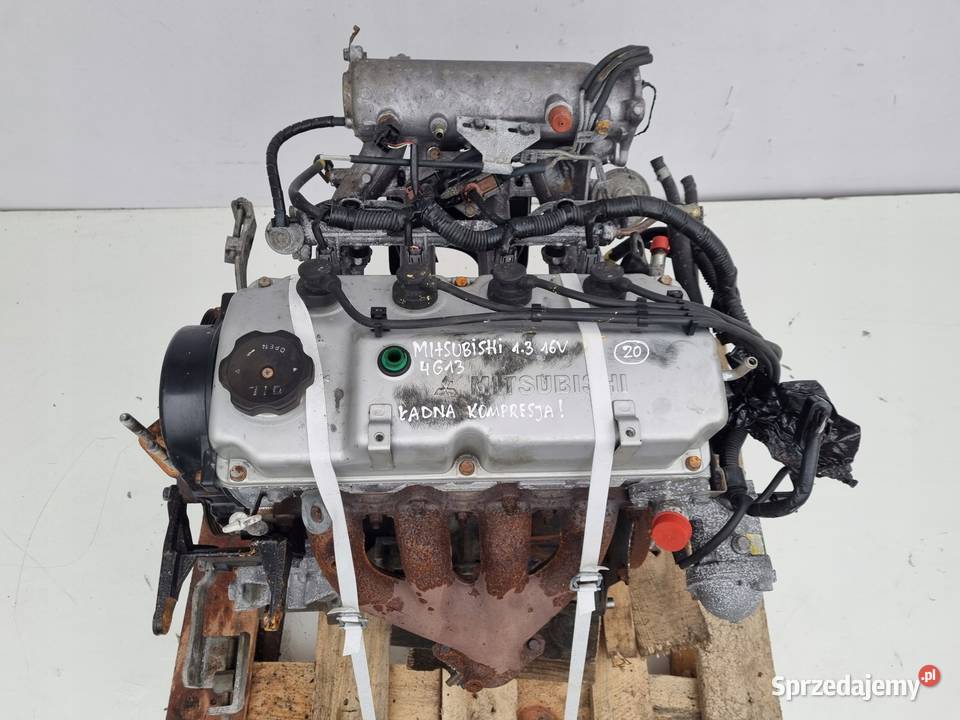 SILNIK KOMPLET Mitsubishi Carisma 13 16V 4G13 Rudka