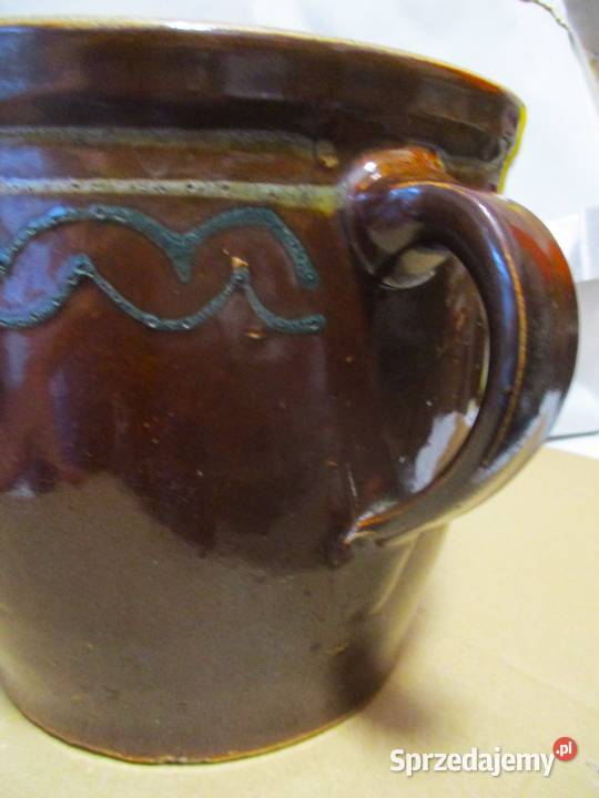 Stary Garnek Kamionkowy Ucho Szlaczek Nieporęt