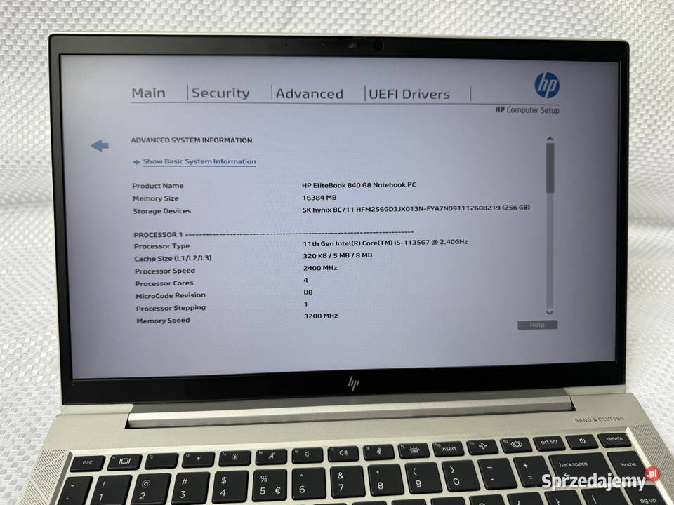 Laptop Elitebook HP 840 G8 i51135G724GHz 16GB Elektronika Kraków
